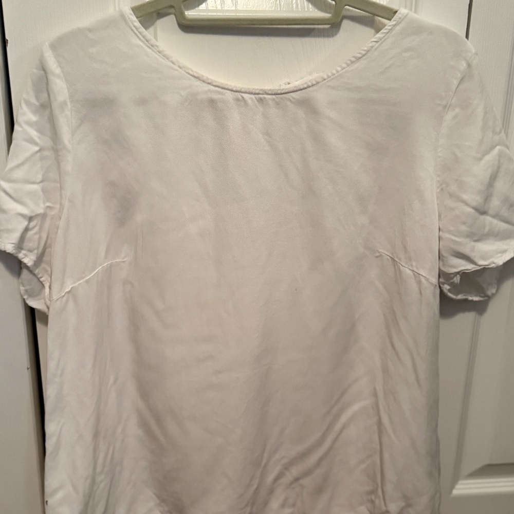 Vila Rouge Lace Back White Blouse